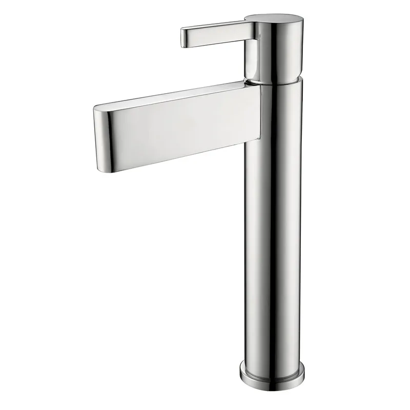 Chrome Silver Vidric Bagnolux роскошный эксклюзивный дизайн Санузел Однорычажный смеситель для умывальника 1 отверстие Ванна матовый черный ванная раковина сосуд F - Цвет: Chrome Silver