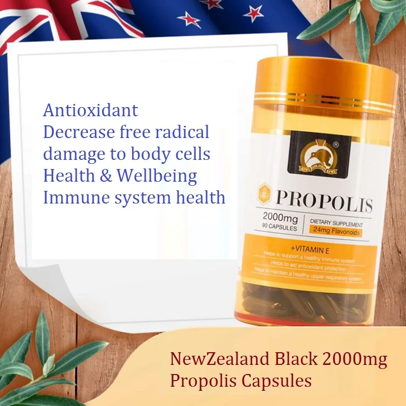 Newzealand Gold Kiwi Propolis Capsules Flavonoid Men Women Health
