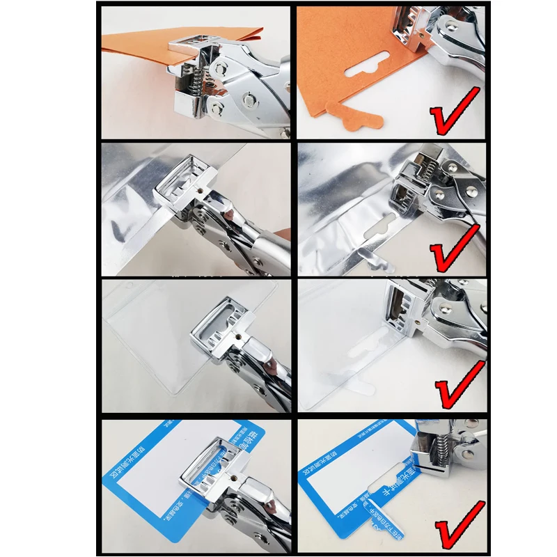 T Shape Hole Punch Slot Cutter Plier Holes Paper PVC Plastic Id Identity Cut Card Mobile Phone Film Perforadora Tipo T paper punch hole punching tools