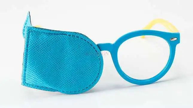Glasses cover children's amblyopia correction glasses frame squint eye mask amblyopia training single eye cover eye cover