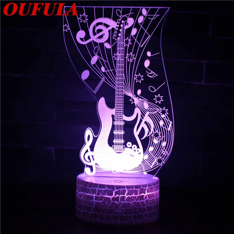 

AOSONG Night LED Lights Novelty 3D lamp Cute Toy Gift 7 Color Cartoon Atmosphere Lamp For Children Kids Room