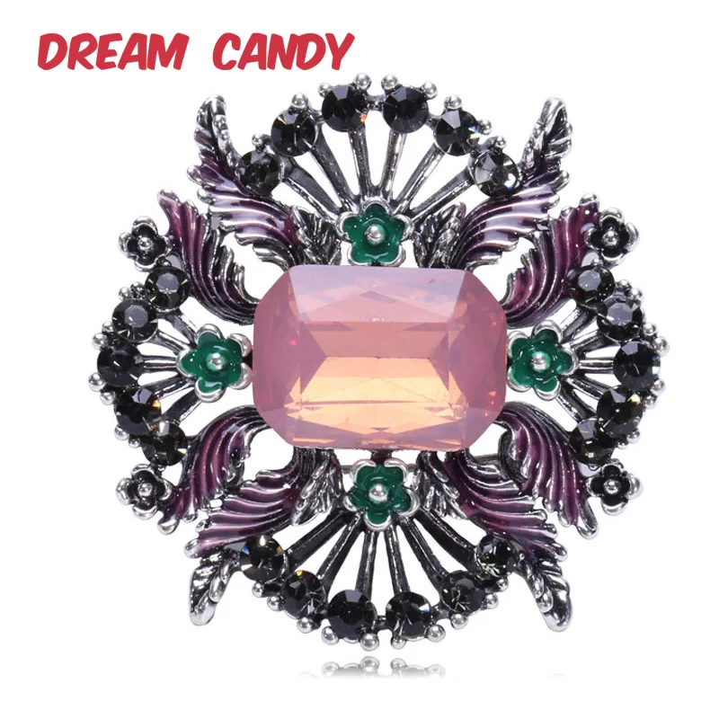 Винтажные броши стразы Dream Candy в виде креста 2 цвета эмалированные булавки для