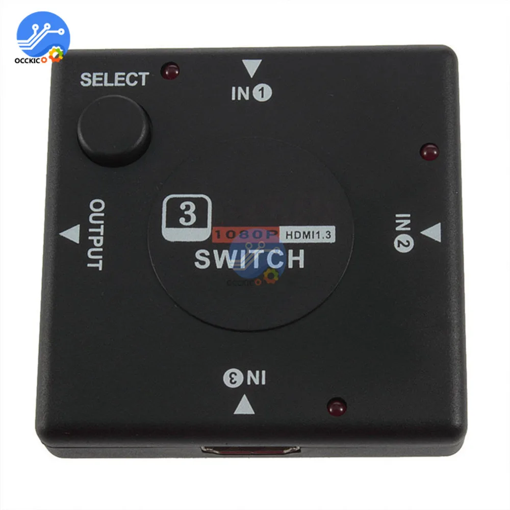 3 в 1 выход HDMI переключатель HD 1080P Мини порта HDM сплиттер усилитель для HDTV DVD