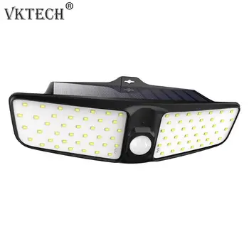 

80LED Double-sided Solar Motion Sensor Wall Lamp Outdoor Garden Yard Solar Light Waterproof Security Light Outdoor Lighting