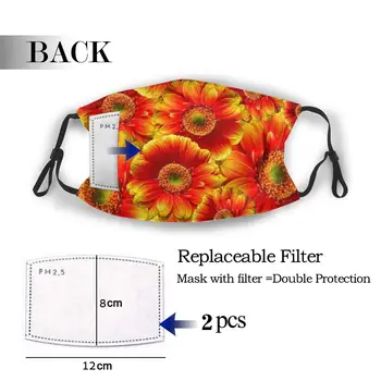 

protective mask with filter Floral Pattern anti dust PM2.5 reuse adult teen child girl
