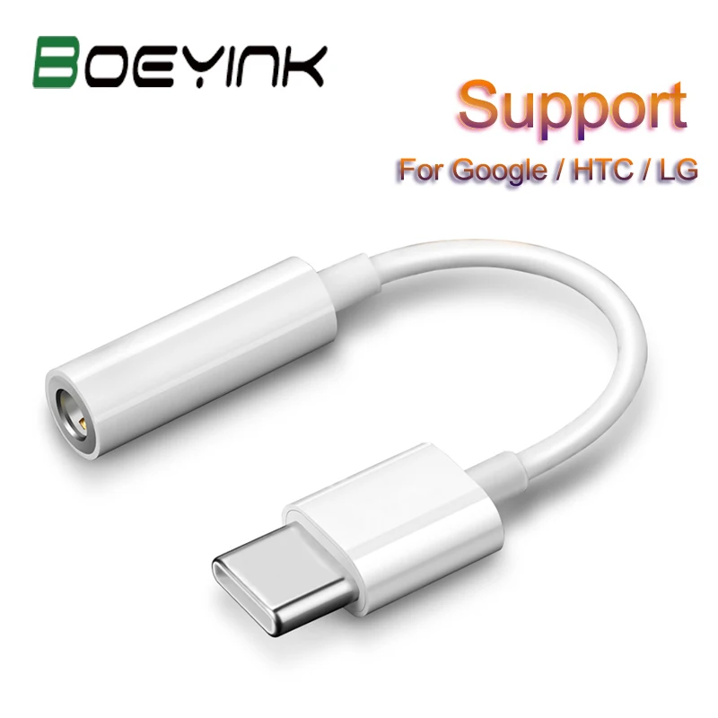 Boeyink Type C 3 5 Jack Earphone Cable Usb C To 3 5mm For Google Pixel 2 Nexus Htc U11 U12 Oppo Lg Usb C Digital To 3 5 Mm Cable Phone Adapters Converters Aliexpress