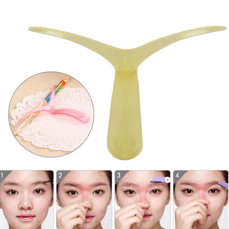 1pc Thrush Card Plastic Handheld Eyebrow Shaping Eyebrow Card Artifact Makeup Thrush Aids Beauty Tool Fashion Style