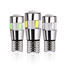 2x T10 W5W Автомобильный светодиодный сигнальная лампа CANBUS интерьер светильник 12В Супер яркий автоматический поворот на танкетке магистральному номерной знак Чемодан лампа 6SMD