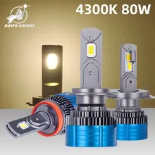 

DAWNKNIGHT K4S K4C H7 H4 HB3 9005 H1 H11 4300K Led Car Lamps H8 HB4 9006 Led Headlight Fog Light Kit Led Lights For Auto 12V 80W