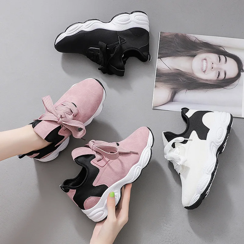 

Dad Shoes Women's 2019 Autumn New Style Casual Versatile Korean-style Net Red Shoes Women's Harajuku INS Sports Shoe Fashion K72