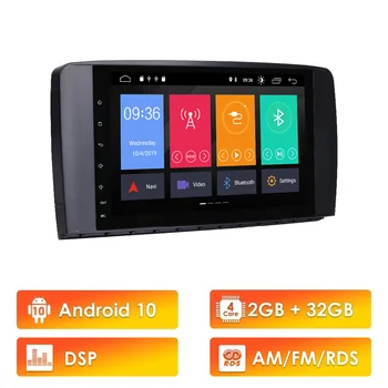 

2 din Car Multimedia Player Android 10 DSP RDS Wifi Navigation GPS For Benz ML W164 ML350 ML500 X164 GL320 GL 2005-2012