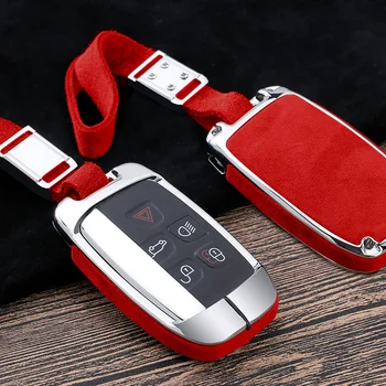 

For Land Rover A9 Range Rover Sport Evoque Freelander 2 Jaguar XE XJ XJL XF C-X16 V12 Guitar F X Type Faux Flip fur car key case