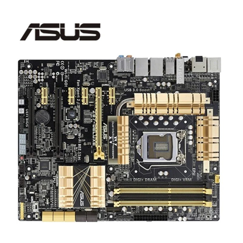 Разъем LGA1150 PCIE3.0 USB3.0 SATA3 для ASUS Z87-Deluxe оригинальный использоваться настольных ПК