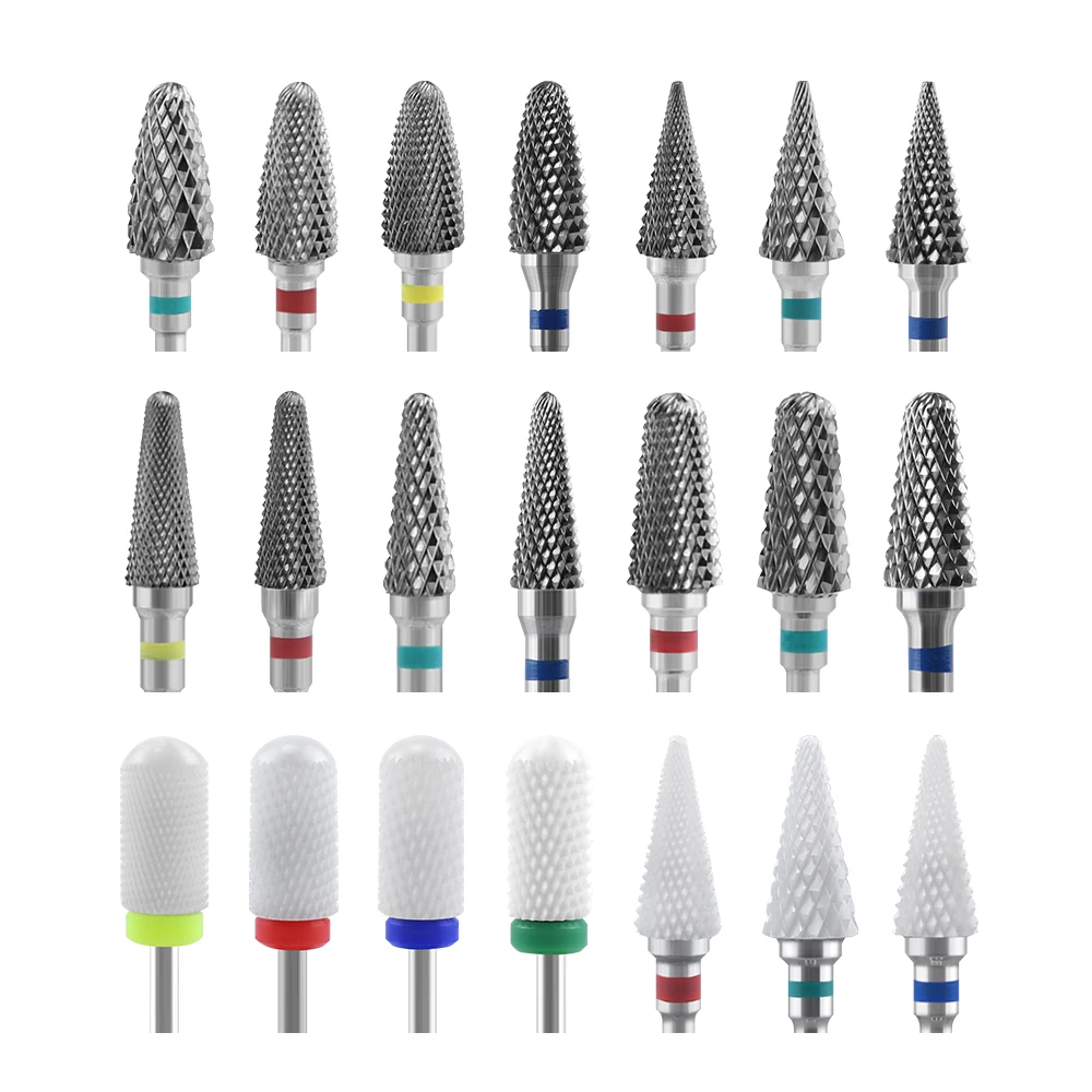 Nozzle Nail-Drill-Bit Milling-Cutter Manicure-Machine Electric Carbide Rotary-Burr