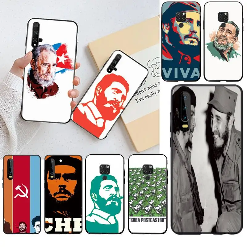 Чехол для телефона с изображением кубинской Гавана 1966 Фидель Кастро Huawei P40 P30 P20 lite