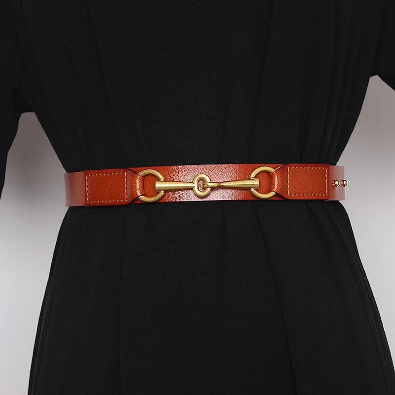 transparent belt All Match Plain Real Cow Leather Belt for Women Simple Design Waistband Fashion Jean Pant Dress Belt Genuine Leather Waist Belt leather waist belt