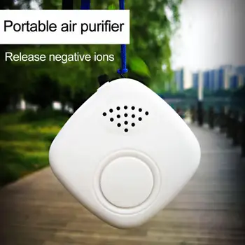 

Car Air Purifier Wearable Necklace Mini Portable USB Remove PM2.5 Air Cleaner Negative Lon Generator Low Noise Air Freshener