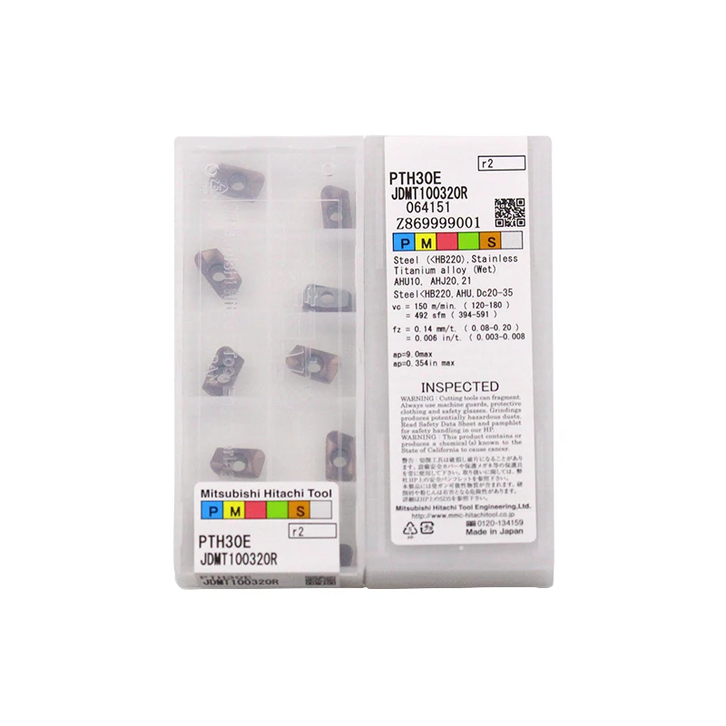 JDMT100320R PTH30E 100% Хитачи оригинальная твердосплавная вставка с лучшим качеством 10