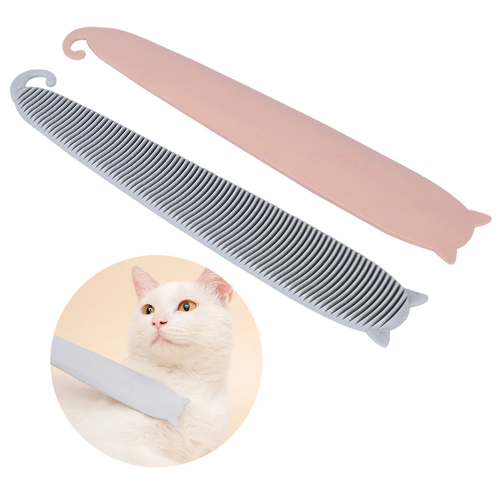 Pet Cat Comb Tongue Abs Plastic Portable Daily Hair Care Grooming Pet