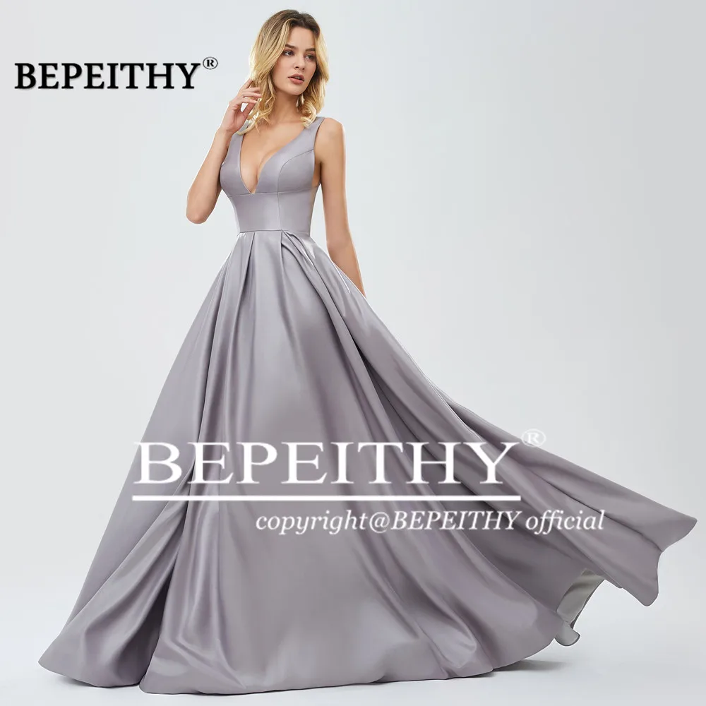 BEPEITHY V образным вырезом Длинные платья для выпускного вечера Прозрачная лиф 2019 Праздничное платье Сексуальное вечернее платье вечерние