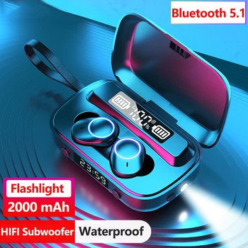 

Bluetooth 5.1 Earphone Wireless Bluetooth Headphone Tws Can Charging Phone 2000 Mah Hifi In-ear True Wireless Earbuds Headset