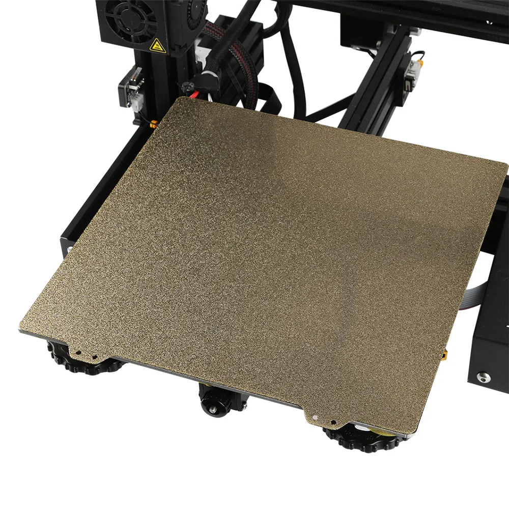 

3D Printer Hotbed Parts Double Layer Texture PEI Powder Steel Plate + Magnetic Sticker B Surface for Anet A8 A6 Creality Ender 5