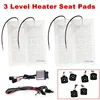 12V Universal 2 Seats 4 Pads 3 Level Switch Carbon Fiber Car Truck Heated Heating Heater Seat Pads Winter Warmer Seat Covers ► Photo 1/6