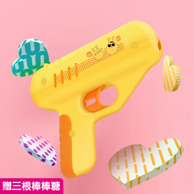 Candy Gun Sugar Lollipop Gun Sweet Toys for Girlfriends Light Toy lollipop storage Toy for Children Adult I Love You