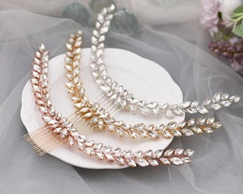 

YouLaPan HP339 Beautiful Bride Headdress Comb Wedding Hair Accessories Hair Clip Hair Pins for Women Rhinestone Hair Jewelry