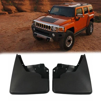 

4 Pcs Car Splash Guards Mud Flaps Mudguards Fenders RH & LH for Hummer H3 2006-2010