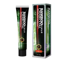 Новое поступление 120 г чистый и свежий и зеленый чай с ароматом бамбукового угля универсальная отбеливающая черная зубная паста