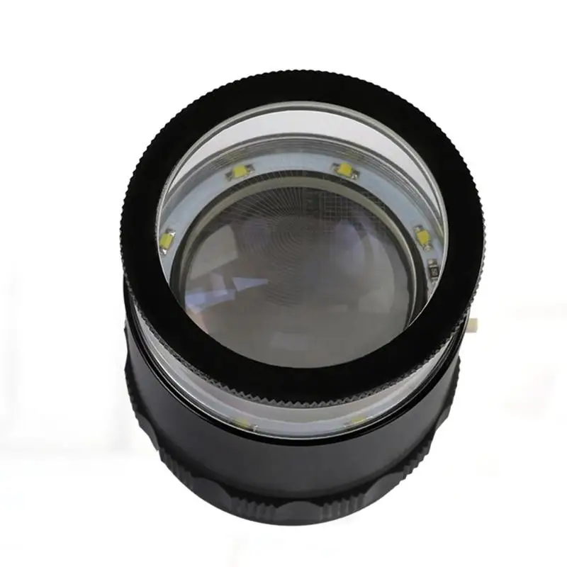 com luz led mini lente loep bolso lupa vidro óptico