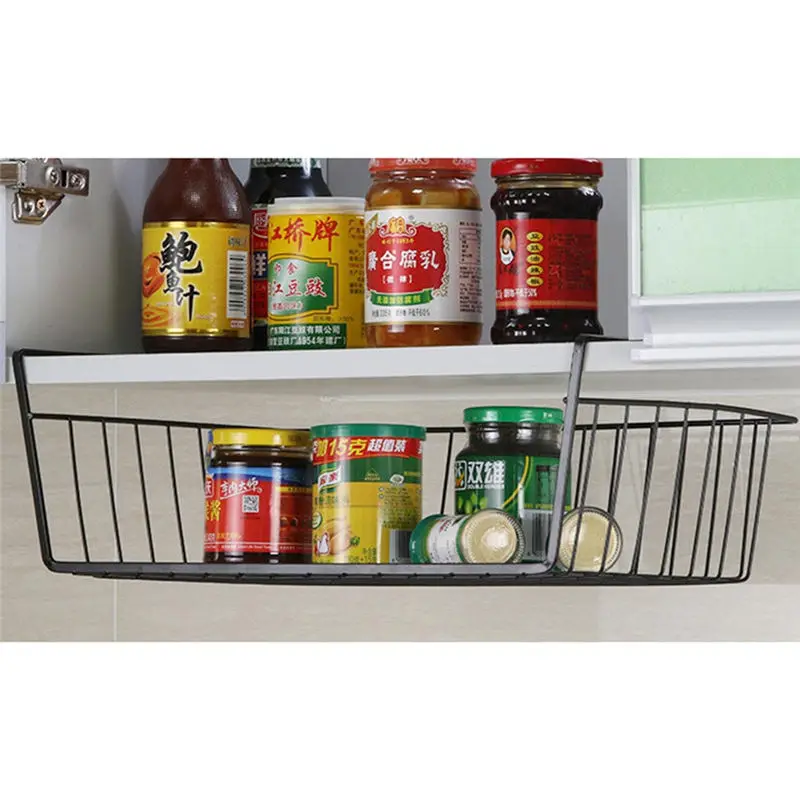 Многофункциональная Корзина для домашнего хранения кухонная стойка для хранения под шкафом полка для хранения корзина проволочная стойка Органайзер хранилище