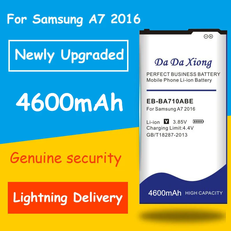 Бесплатная доставка EB-BA710ABE 4600 мАч для Samsung GALAXY A7 A710 A710F A7100 A7109 2016 Edition замена