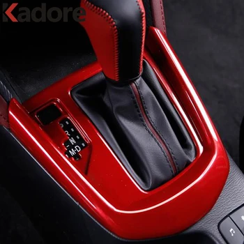 

For Mazda CX-3 CX3 2017 2018 2019 2020 ABS Red Color Car Gear Shift Box Panel Cover Trim Garnish Protection Interior Accessories
