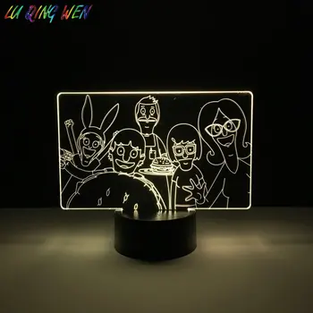 

Bobs Burgers Baby Led Night Light for Kids Bedroom Decorative Lamp Usb Nightlight Dropshipping 2019 Cool Led Night Lamp Child