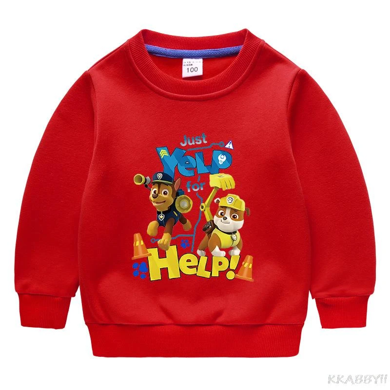 Sudadera con capucha de la patrulla canina para niños, Jersey animados para otoño y primavera|Sudaderas con y sudaderas| - AliExpress