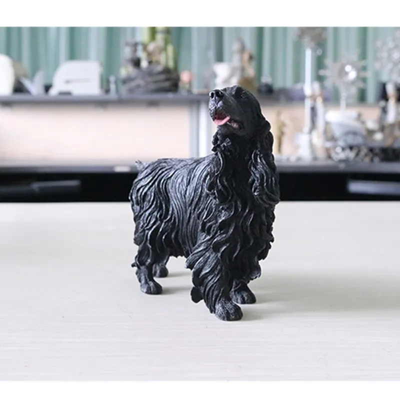 Распродажа милая статуя щенка спаниеля Английский кокер спаниель фигурка