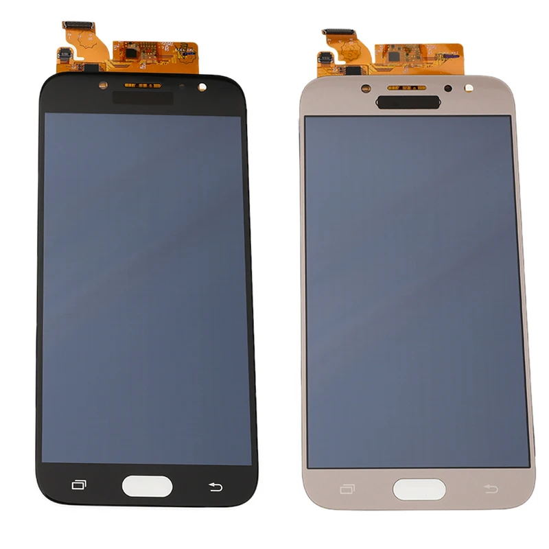 AMOLED lcd для samsung Galaxy J7 Pro J730 дисплей кодирующий преобразователь сенсорного экрана в сборе Замена без рамки черное золото