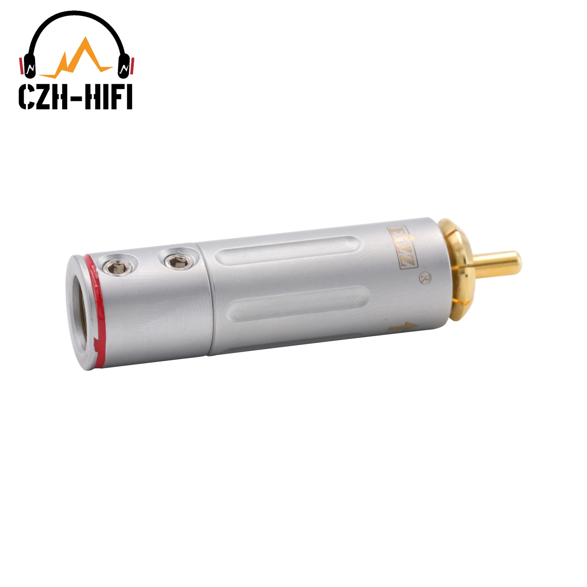 Eizz-high End Conector Rca Plug Latão Banhado a Ouro 24k Adaptador com Bloqueio Hifi Áudio Vídeo Amp tv av Dvd Cabo de Sinal - Image 5