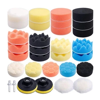 

31Pcs/Set Polishing Pad For Car Polisher 3 Inch Polishing Circle Buffing Pad Tool Kit For Car Polisher