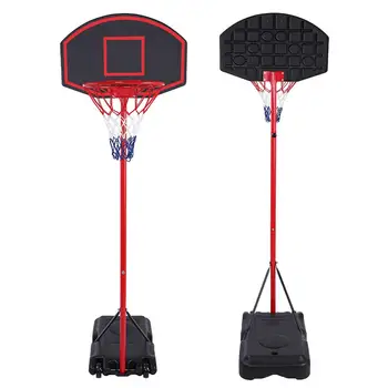 

Portable Removable Adjustable Teenager Basketball Rack Shooting Black & Red Exercise Backboard Gear Outdoor Sports Professional