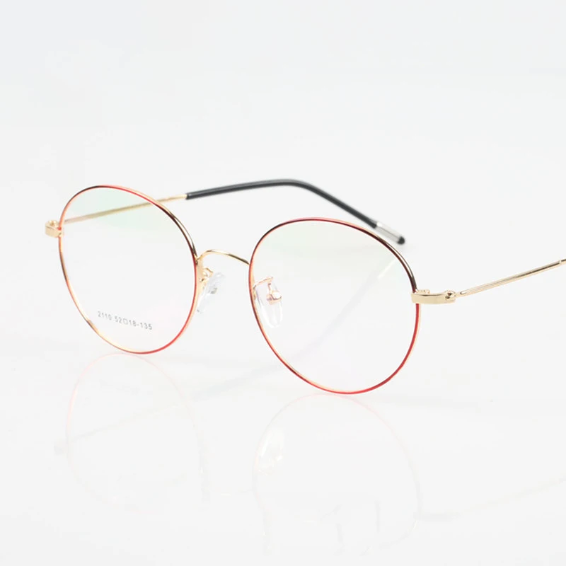 

2020 Metal Glasses Frame Women Men Vintage Round Eye Glasses Optical Myopia Prescription Eyeglasses Frames Clear Eyewear Gafas