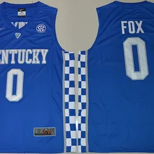 Королевский синий Кентукки Дикие коты De'Aaron Fox 0 Hype Elite Jersey