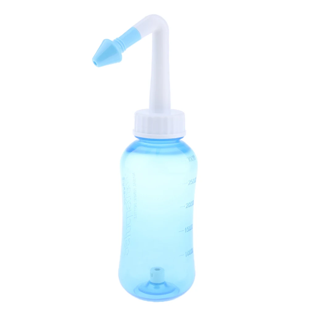 Transparent Women Men Nasal Rinse Wash Nose Clean Irrigator Neti Pot Bottle