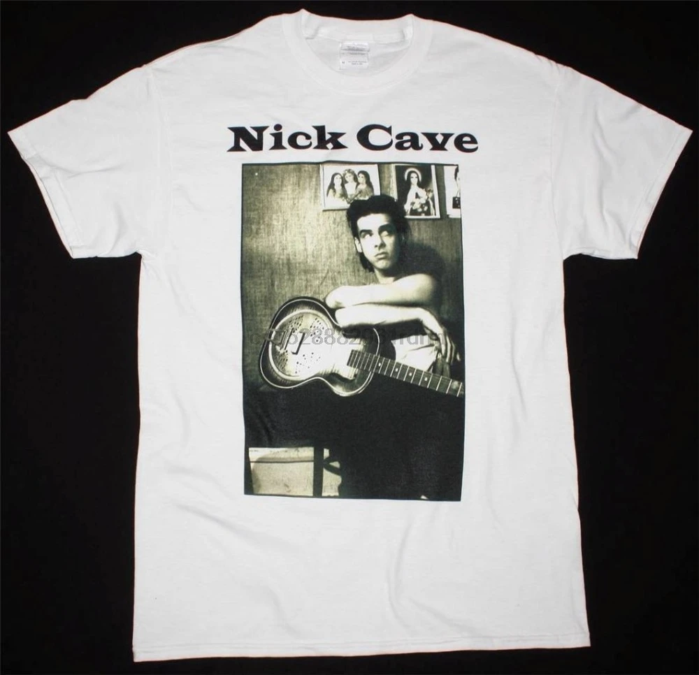Anime Print Tee NICK CAVE PHOTO BAD SEEDS GRINDERMAN THE BIRTHDAY PARTY NEW S-XXL WHITE T-SHIRT Summer Tops Tees |