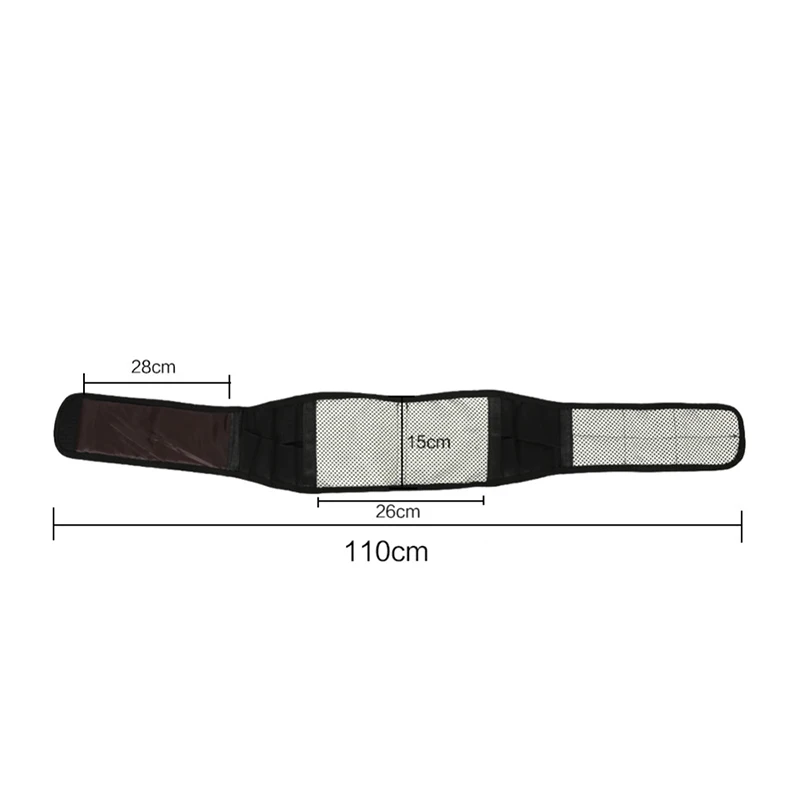 Tourmaline Waist Brace Support Belt Band Self Heating Lower Back Supports Magnetic Therapy Lumbar Waist Bandage 5