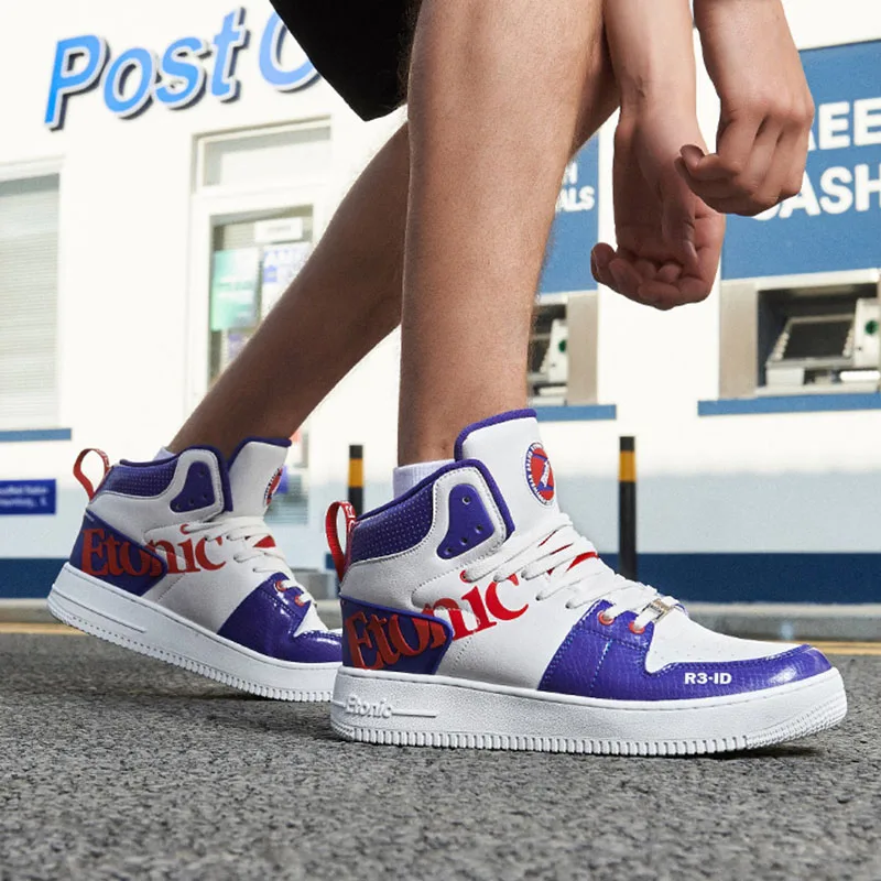 ETONIC/Мужская баскетбольная обувь с высоким берцем Дышащие баскетбольные