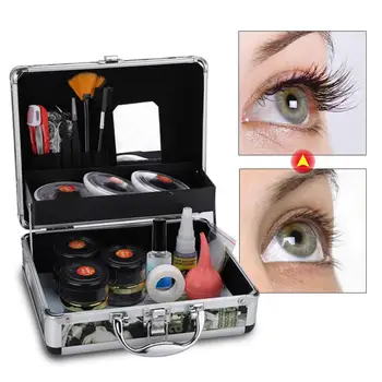 

Eyelash Extension Kit Professional False Eyelashes Extension Kit Eye Lash Full Tools Kit Set With Case Makeup Tool Kits