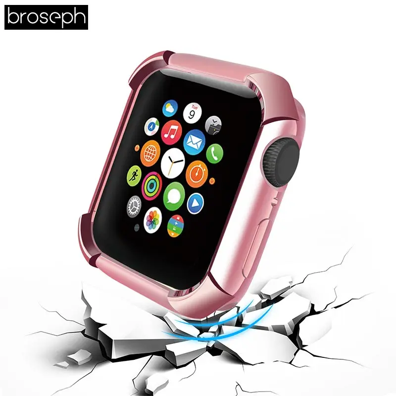 Чехол для экрана чехол для Apple Watch 4 полосы 40 мм 44 мм TPU защитная накладка Корпус рамка для iwatch 4 аксессуары для часов